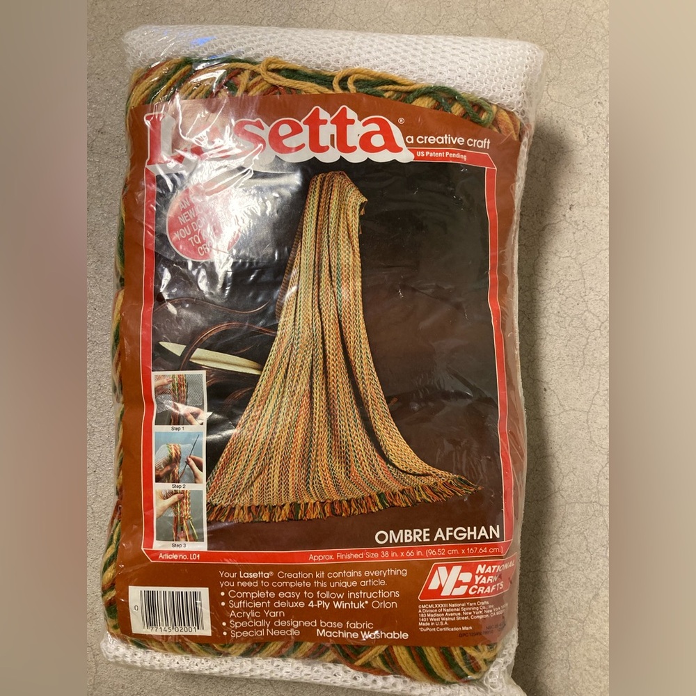 Lasetta Ombre Afghan Kit-brand new